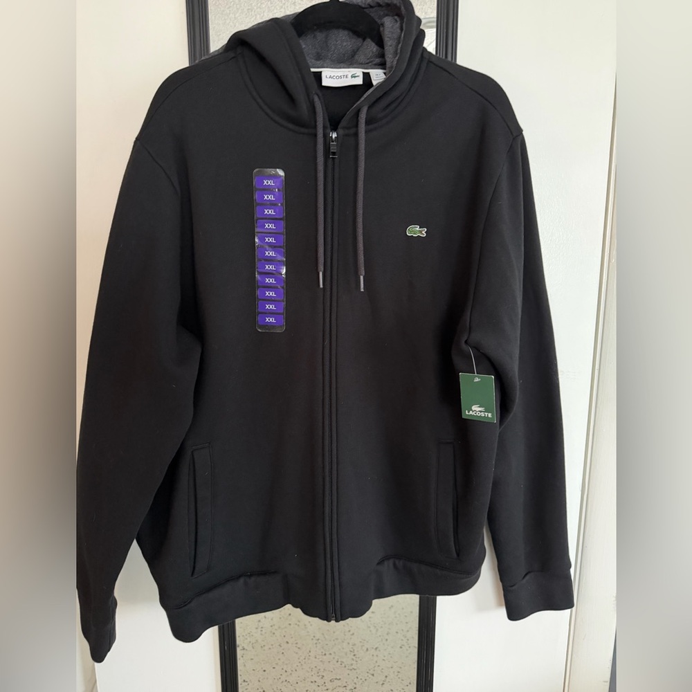 NEW with tags Lacoste Black Hoodie.